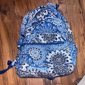 Vera Bradley Blue and White Floral Backpack